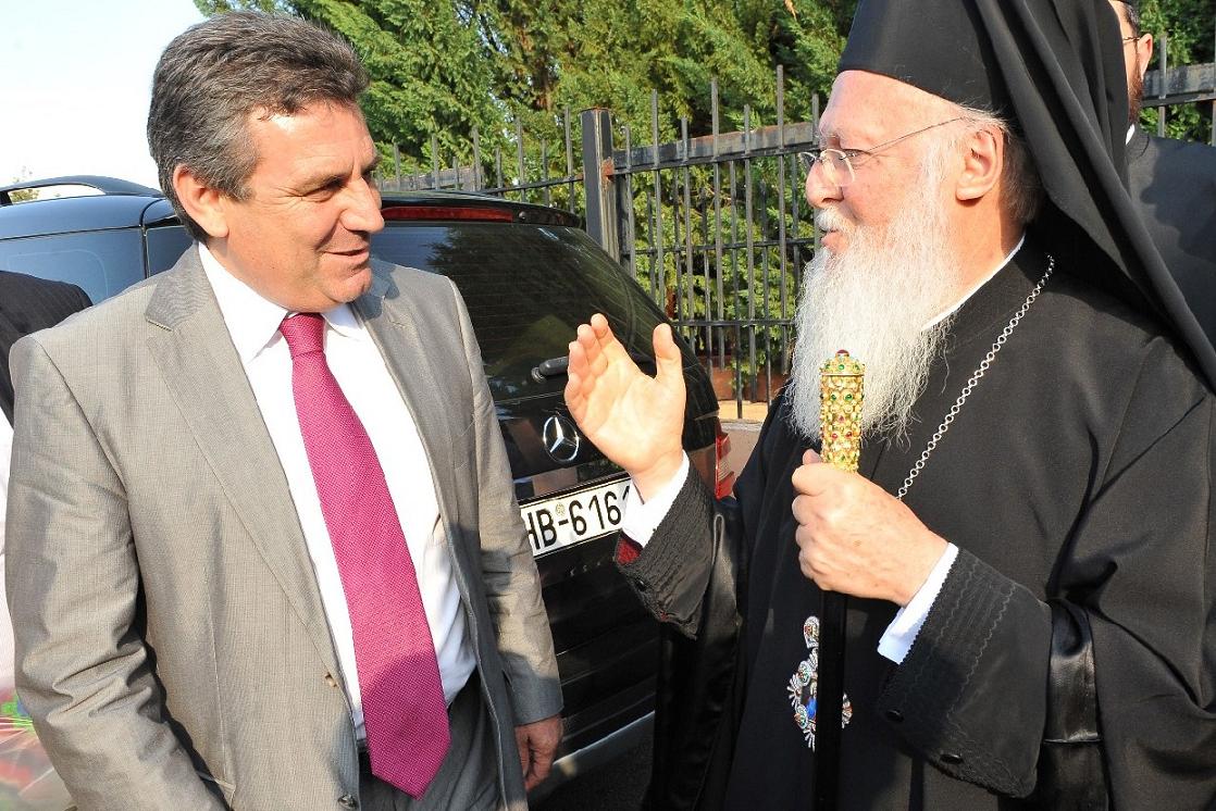 Συνάντηση του Δημάρχου Ιλίου  με τον Οικουμενικό Πατριάρχη κ.κ. Βαρθολομαίο