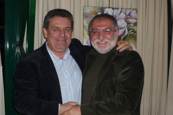 Ο Δήμαρχος Ιλίου, κ. Νίκος Ζενέτος με τον Κούρδο αγωνιστή - συγγραφέα, κ.Τζεμίλ Τουράν