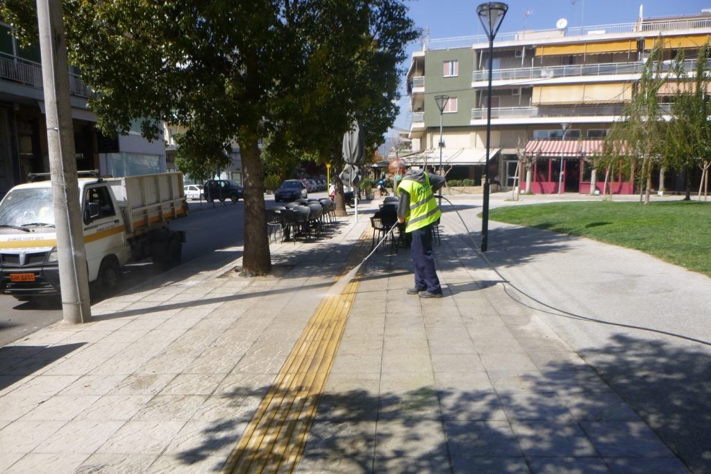 Ασπίδα προστασίας σε κοινόχρηστους χώρους από τον Δήμο Ιλίου