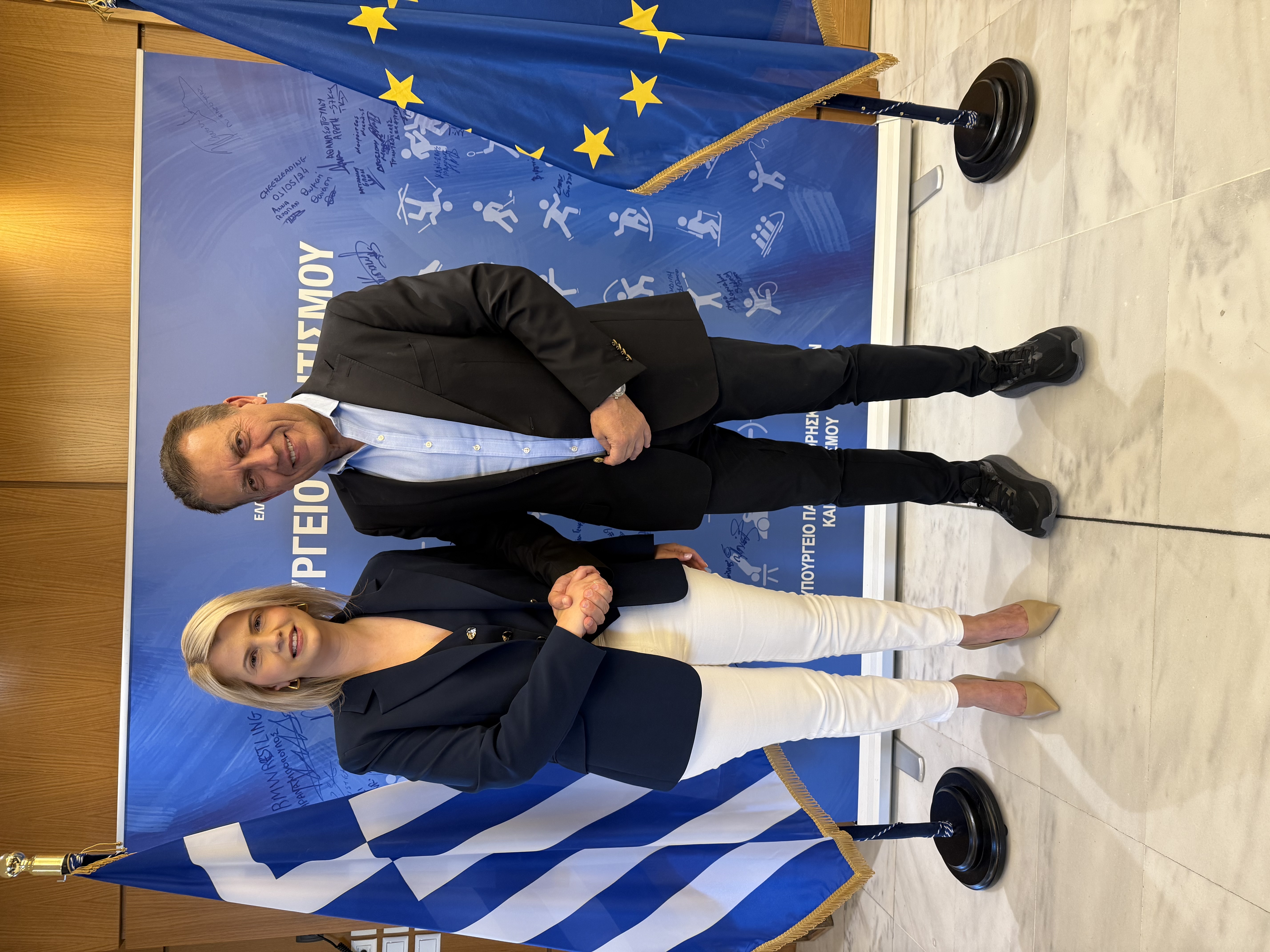Συνάντηση της Δημάρχου Ιλίου κας Ανδριάνας Αλεβίζου με τον Αναπληρωτή Υπουργό Αθλητισμού κ. Γιάννη Βρούτση