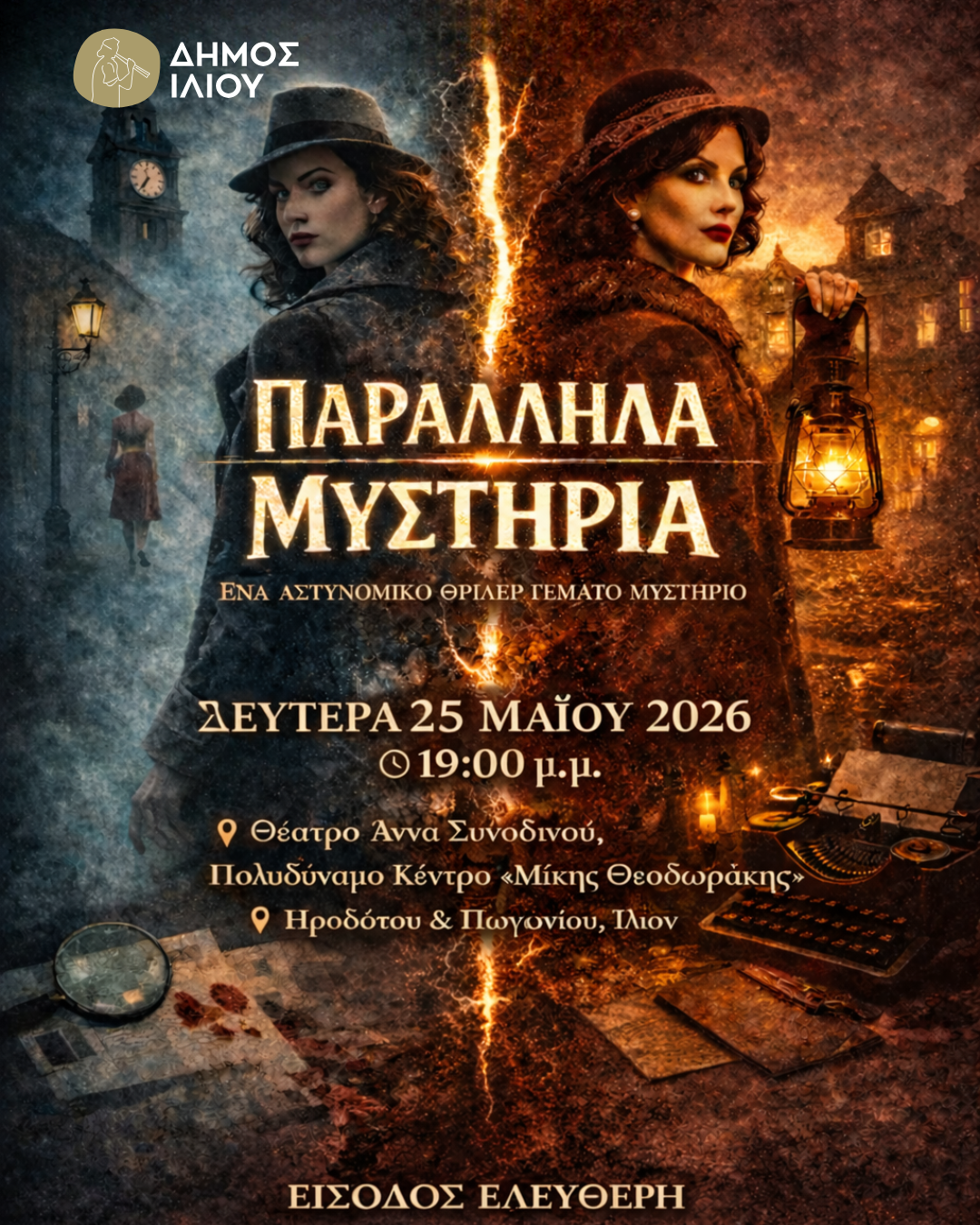 25/5/2026 ΜΑΘΗΤΙΚΟ ΦΕΣΤΙΒΑΛ ΘΕΑΤΡΟΥ | ΠΑΡΑΛΛΗΛΑ ΜΥΣΤΗΡΙΑ